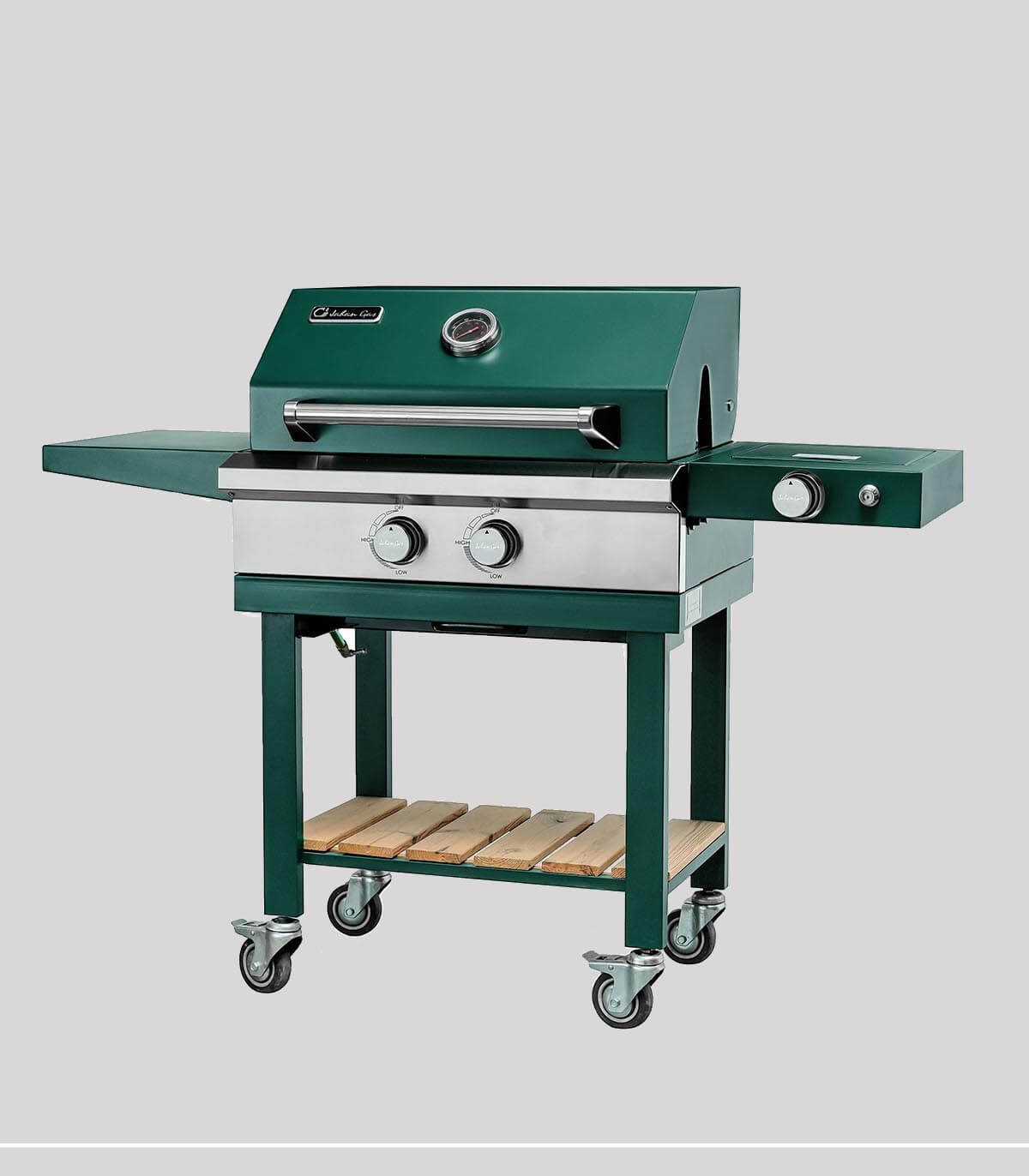 باربیکیو سه شعله جهان گاز رنگ سبز